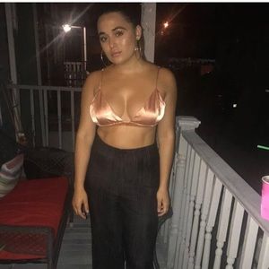 Rose gold bralete